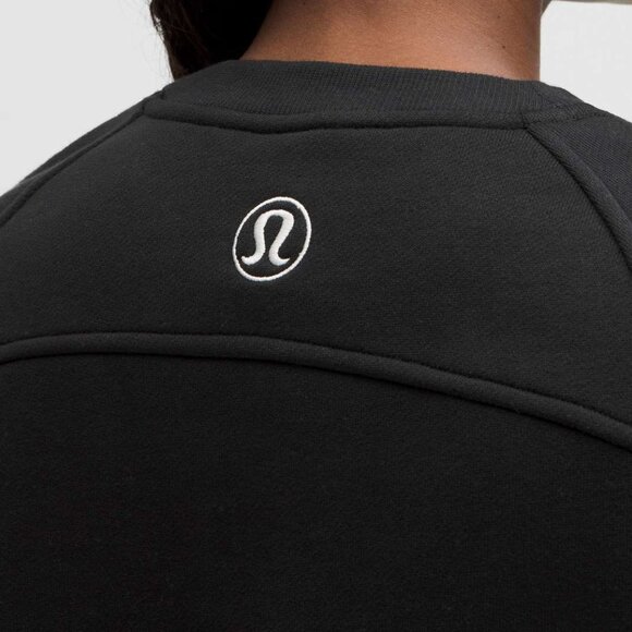 NWT Lululemon Scuba Oversized Pullover, Sz XS/S, Black/Light Ivory - Picture 2 of 7